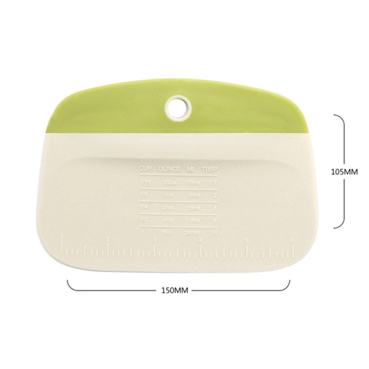 Kitchen Household Pasta Cutter Baking Plastic Squeegee Tool(Green) by bashfashion