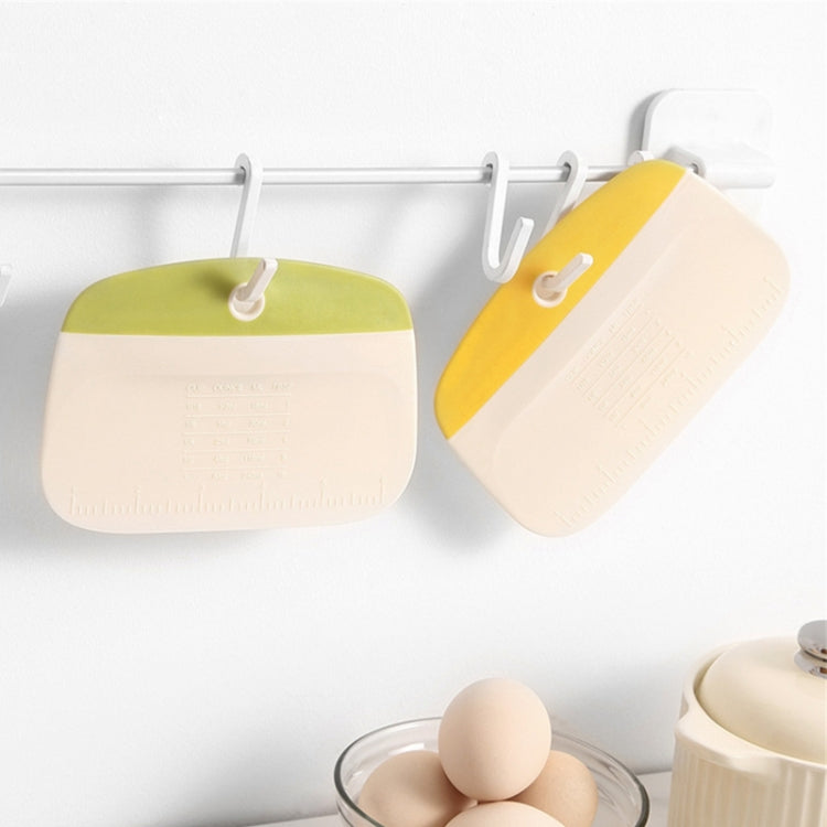 Kitchen Household Pasta Cutter Baking Plastic Squeegee Tool(Yellow) by bashfashion