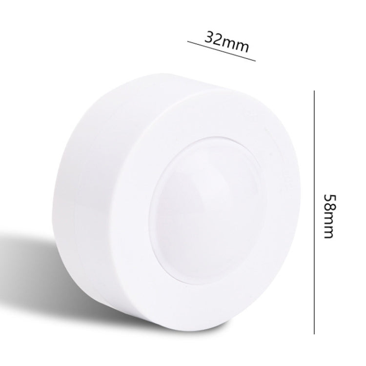 Remote Control Induction Night Light Bedroom Wardrobe LED Push-Button Light(2 Remote Controls + 3 White + 3 Warm) by bashfashion