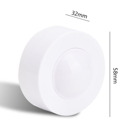 Remote Control Induction Night Light Bedroom Wardrobe LED Push-Button Light(2 Remote Controls + 3 White + 3 Warm) by bashfashion