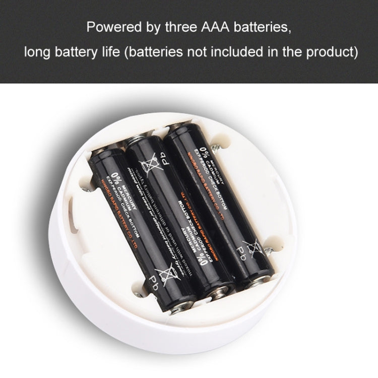 Remote Control Induction Night Light Bedroom Wardrobe LED Push-Button Light(2 Remote Controls + 3 White + 3 Warm) by bashfashion