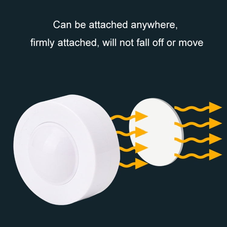 Remote Control Induction Night Light Bedroom Wardrobe LED Push-Button Light(2 Remote Controls + 3 White + 3 Warm) by bashfashion