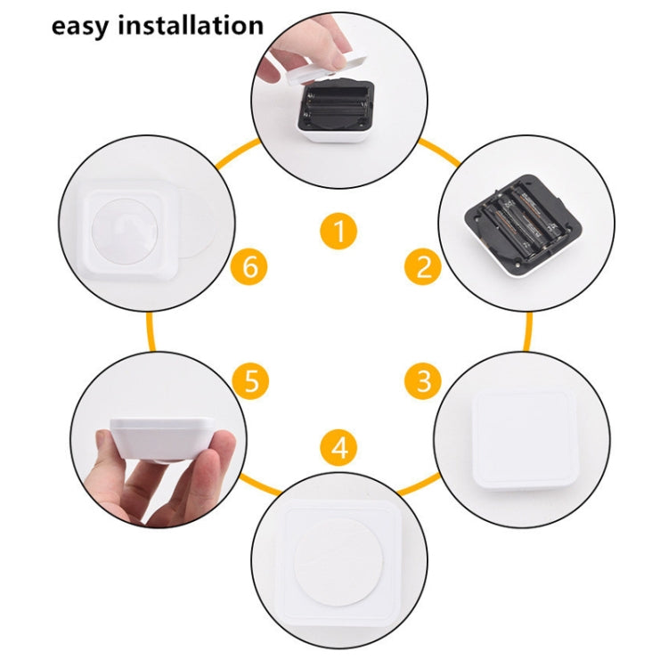 Remote Control Night Light LED Bedside Cabinet RGB Colorful Pat Light(2 Remote Controls + 6 Lights) by bashfashion