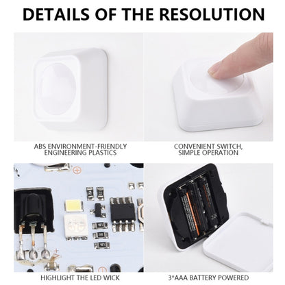 Remote Control Night Light LED Bedside Cabinet RGB Colorful Pat Light(2 Remote Controls + 6 Lights) by bashfashion