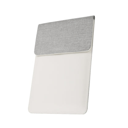 5 In 1 Laptop Sleeve With Wireless Charging Mouse Pad Desk Mat For 12-14 Inch Laptops(Beige) by bashfashion