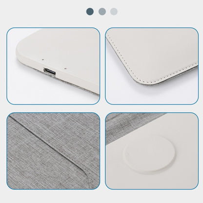 5 In 1 Laptop Sleeve With Wireless Charging Mouse Pad Desk Mat For 12-14 Inch Laptops(Black) by bashfashion