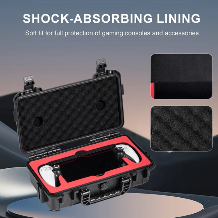 For PlayStation Portal STARTRC GAMES Console Storage Handheld IP67 Waterproof Hard Shell Bag(Black) by STARTRC GAMES