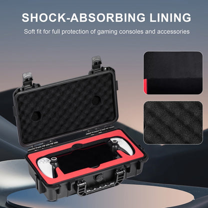 For PlayStation Portal STARTRC GAMES Console Storage Handheld IP67 Waterproof Hard Shell Bag(Black) by STARTRC GAMES
