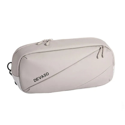DEVASO Handheld Universal Storage Bag Crossbody Bag(Silver Enlarge) by DEVASO