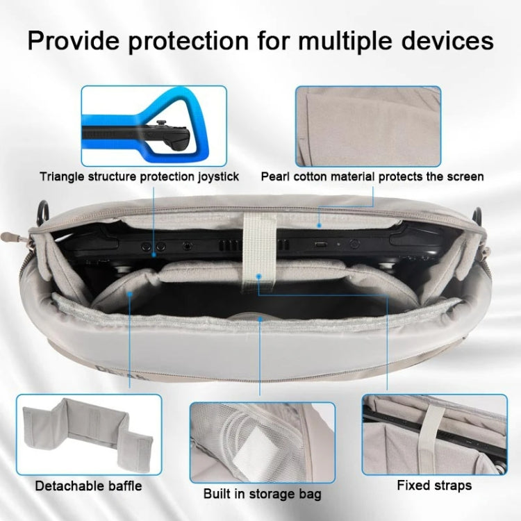 DEVASO Handheld Universal Storage Bag Crossbody Bag(Silver Enlarge) by DEVASO