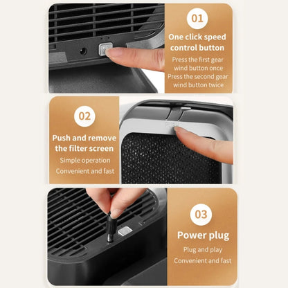 Desktop Range Hood Barbecue Small Movable Liftable Extractor Hood 2 Wind Speeds Adjust UK Plug by bashfashion