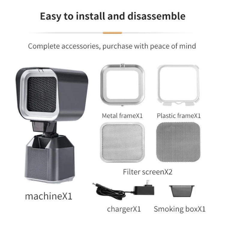 Desktop Range Hood Barbecue Small Movable Liftable Extractor Hood 2 Wind Speeds Adjust UK Plug by bashfashion