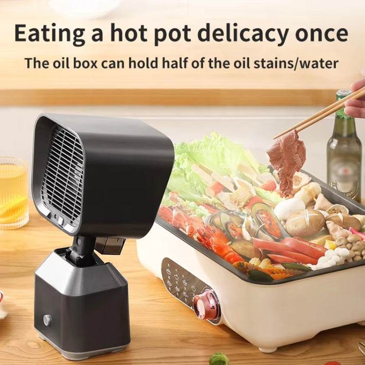 Desktop Range Hood Barbecue Small Movable Liftable Extractor Hood 2 Wind Speeds Adjust UK Plug by bashfashion