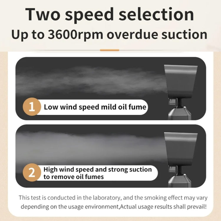 Desktop Range Hood Barbecue Small Movable Liftable Extractor Hood 2 Wind Speeds Adjust UK Plug by bashfashion