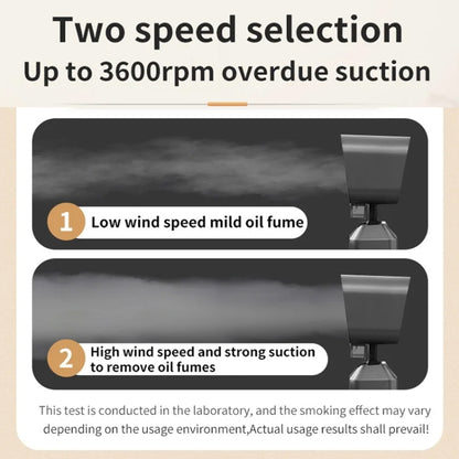 Desktop Range Hood Barbecue Small Movable Liftable Extractor Hood 2 Wind Speeds Adjust UK Plug by bashfashion