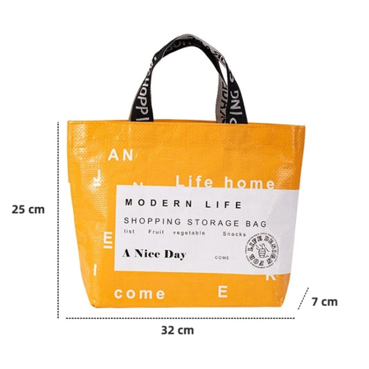 Eco-friendly Portable Large Capacity Shopping Bag Waterproof Folding Travel Bag, Color: Small Yellow by bashfashion