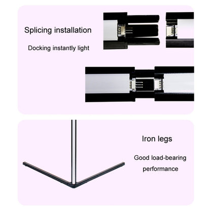 1.42m 5V Bluetooth Wall Corner Ambient Light APP Remote Control Bedroom Floor Lamp by bashfashion