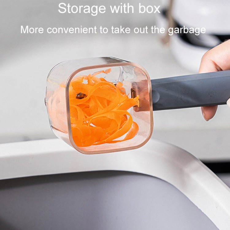 Kitchen Stainless Steel Long Handle Single Heads Vegetable And Fruit Peeler(Gray) by bashfashion