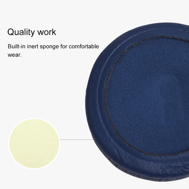 For JBL Tune 600BTNC / T500BT / T450BT 1pair Earphone Cushion Cover Earmuffs Replacement Earpads, Color: LR Ice Silk Black by bashfashion