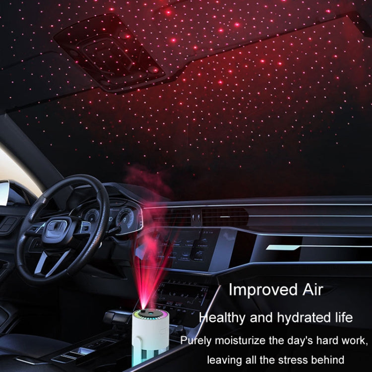280ml Star Projection Light Humidifier USB Car Diffuser Humidifier Household Hydrating Atomizer, Color: Rotating Pink by bashfashion