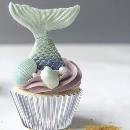 100pcs /Box Muffin Cake Paper Cups Baking Paper Tray Thickened Aluminum Foil Oil-proof Cupcake Liner(Gold) by bashfashion