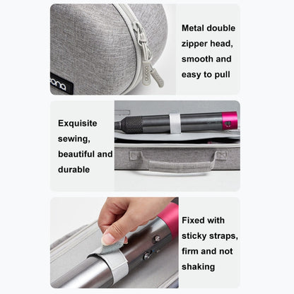 Baona BN-F037 For Dyson HS05 HS01 Large-capacity Handheld Curling Iron Storage Bag(Gray) by Baona