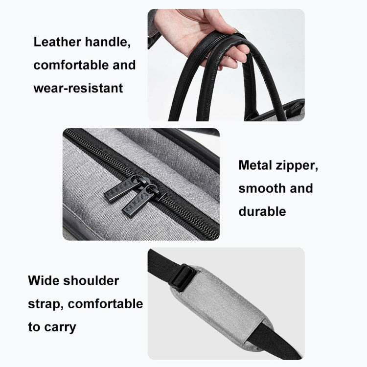 Baona BN-I009 14-inch Large-capacity Shock-absorbing And Wear-resistant Laptop Bag(Black) by Baona