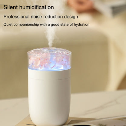 230ml Flower Air Humidifier USB Home Car Aroma Humidifier With Colorful Ambient Light(Pink) by bashfashion