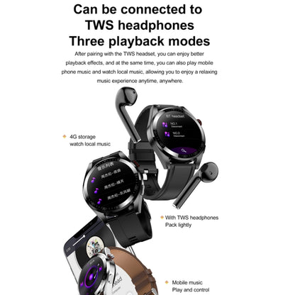 1.43 inch AMOLED Screen Smartwatch Heart Rate Blood Pressure Monitoring Bluetooth Talking Sports Watch, Color: Black Silicone Strap by bashfashion