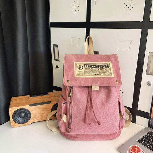 Travel Canvas Backpack Large Capacity School Bags for Teenage Girls and Boys(Pink) by bashfashion