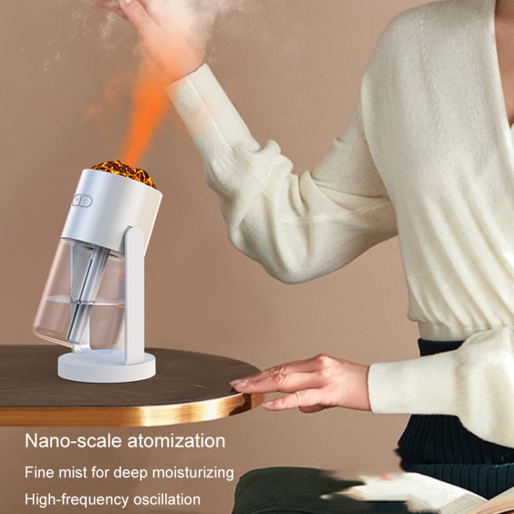 280ml Volcano Cup Rotating Air Humidifier Mini Colorful Ambient Light Car Aroma Diffuser(Pink) by bashfashion