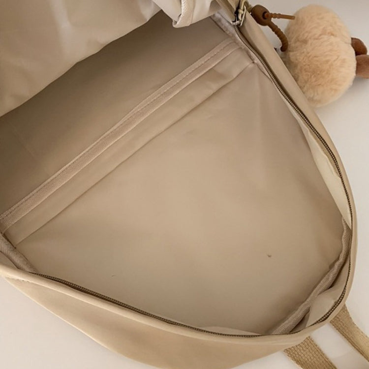 Cute Students Large Capacity Versatile Backpack Niche Shopping Daypack(White) by bashfashion