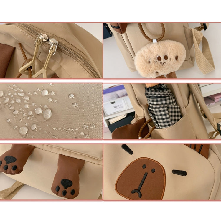 Cute Students Large Capacity Versatile Backpack Niche Shopping Daypack(Black) by bashfashion