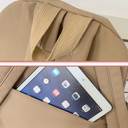 Cute Students Large Capacity Versatile Backpack Niche Shopping Daypack(Khaki) by bashfashion