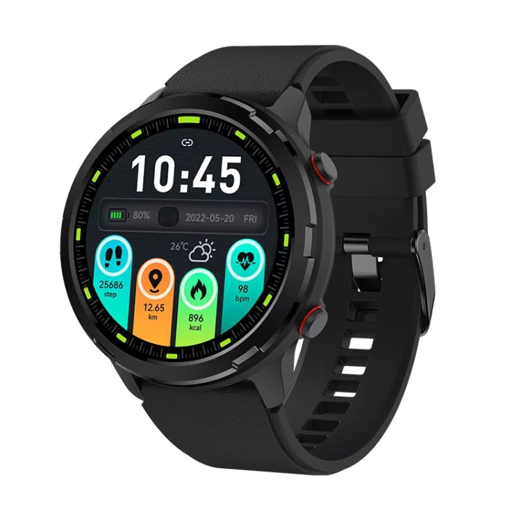 Outdoor GPS Sport Watch 1.32inch HD Round Screen Multi Sport Mode Smartwatch(Black) by bashfashion