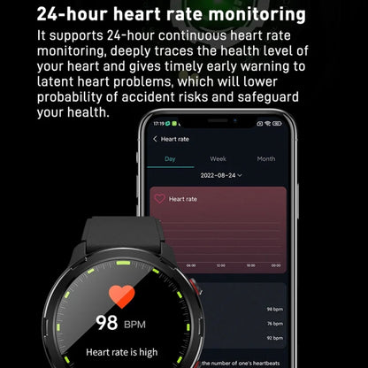 Outdoor GPS Sport Watch 1.32inch HD Round Screen Multi Sport Mode Smartwatch(Silver) by bashfashion