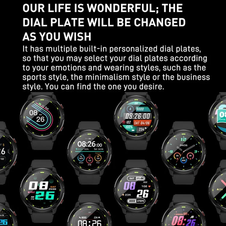 Outdoor GPS Sport Watch 1.32inch HD Round Screen Multi Sport Mode Smartwatch(Silver) by bashfashion