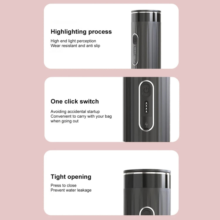 3 In 1 Automatic Wireless Italian Capsule Coffee Machine Portable Rechargeable Heating Coffee Maker(Black) by bashfashion