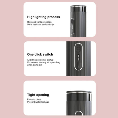 3 In 1 Automatic Wireless Italian Capsule Coffee Machine Portable Rechargeable Heating Coffee Maker(Black) by bashfashion