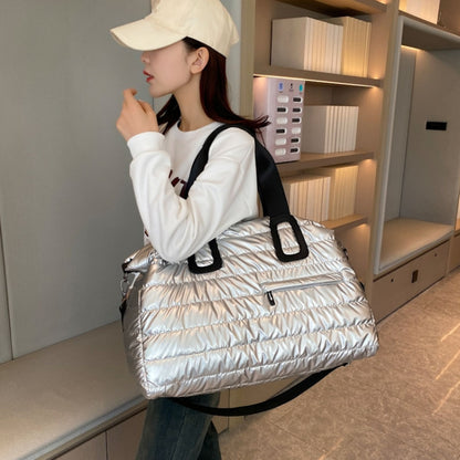 Large Capacity Short-distance Travel Bag Swimming Training Sports Fitness Handbag(Silver Gray) by bashfashion
