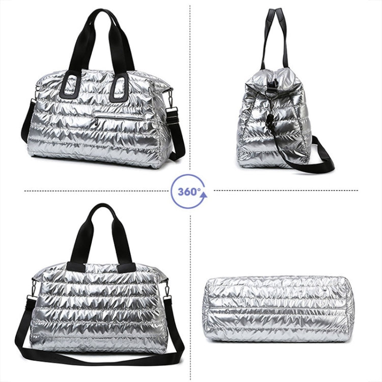 Large Capacity Short-distance Travel Bag Swimming Training Sports Fitness Handbag(Silver Gray) by bashfashion