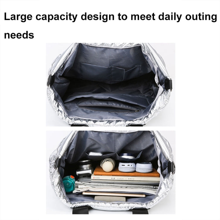 Large Capacity Short-distance Travel Bag Swimming Training Sports Fitness Handbag(Silver Gray) by bashfashion