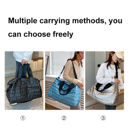 Large Capacity Short-distance Travel Bag Swimming Training Sports Fitness Handbag(Silver Gray) by bashfashion