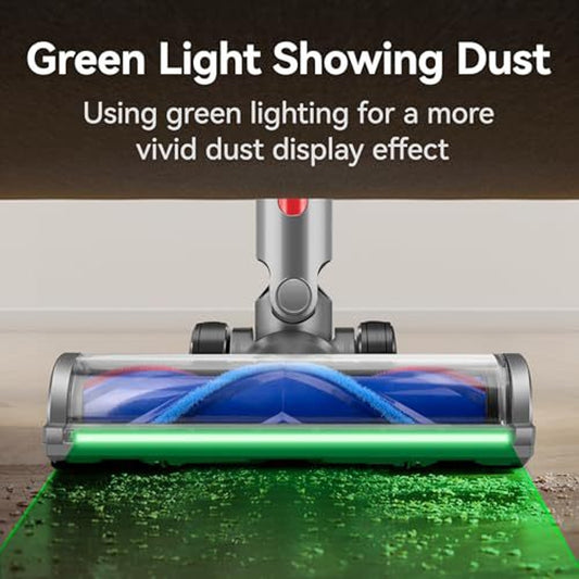 For Dyson V7 V8 V10 V11 V15 Soft Velvet Suction Head With Full Range Dust Display Light by bashfashion