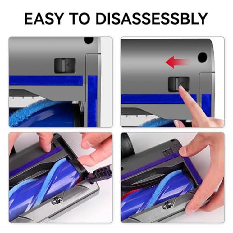 For Dyson V7 V8 V10 V11 V15 Soft Velvet Suction Head With Full Range Dust Display Light by bashfashion