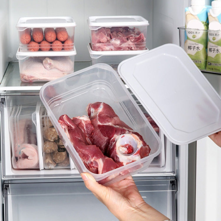 2000ml Refrigerator Storage Box Large Capacity Transparent Fresh Food Organiser by bashfashion