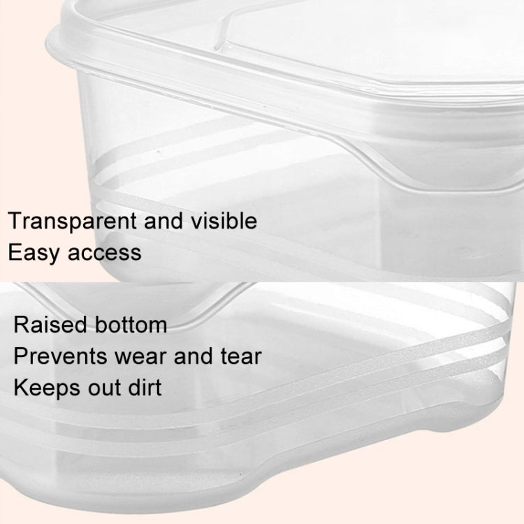 2000ml Refrigerator Storage Box Large Capacity Transparent Fresh Food Organiser by bashfashion