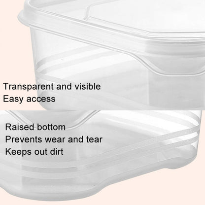 2000ml Refrigerator Storage Box Large Capacity Transparent Fresh Food Organiser by bashfashion