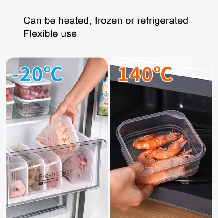2000ml Refrigerator Storage Box Large Capacity Transparent Fresh Food Organiser by bashfashion