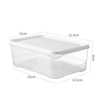 2000ml Refrigerator Storage Box Large Capacity Transparent Fresh Food Organiser by bashfashion